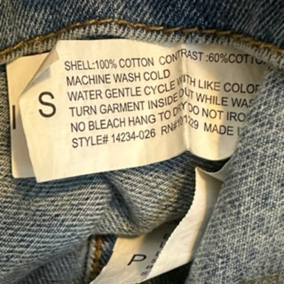 Distressed Vintage Jean Jacket Hoodie Combo - Picture 10 of 13